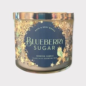 Blueberry Sugar Bath and Body Works 3 Wick Candle